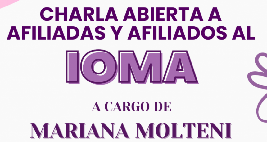 Charla Abierta para afiliadas y afiliados al IOMA