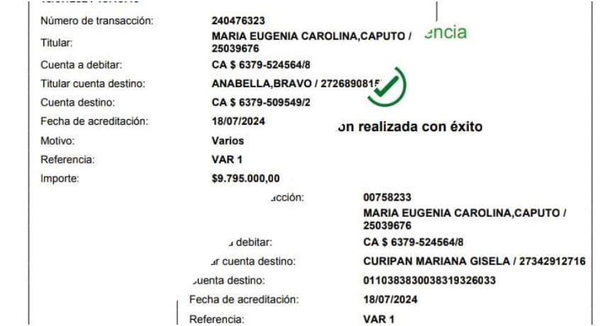 La familia Acuña - Caputo donó el dinero de la colecta para repatriar los restos de su hijo