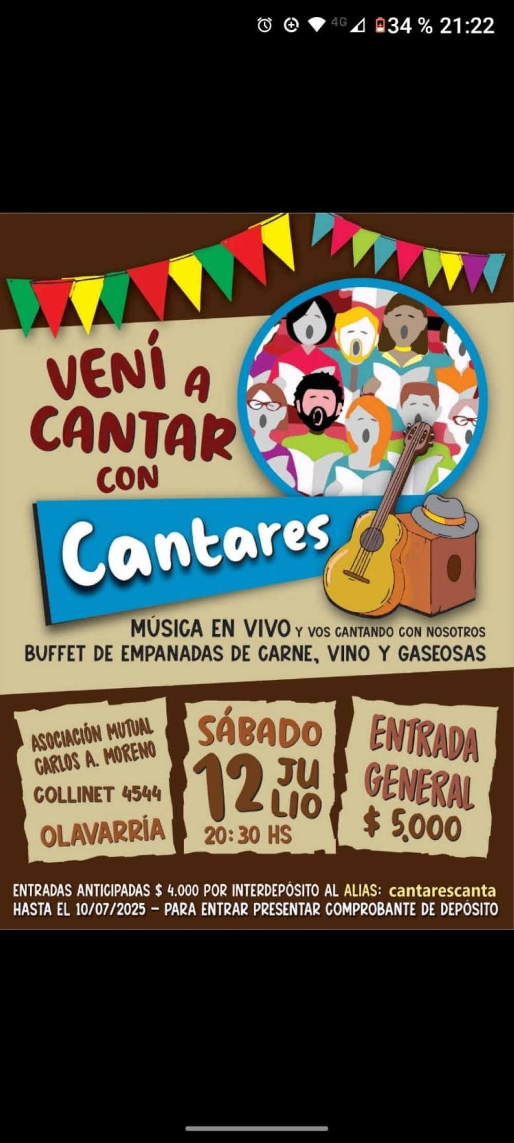Este fin de semana se presenta el Coro 'Cantares'