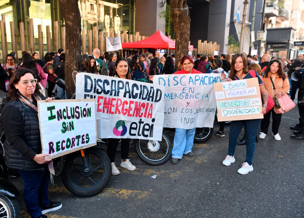 Organismos de personas con discapacidad presentes en el Congreso por la Ley de emergencia