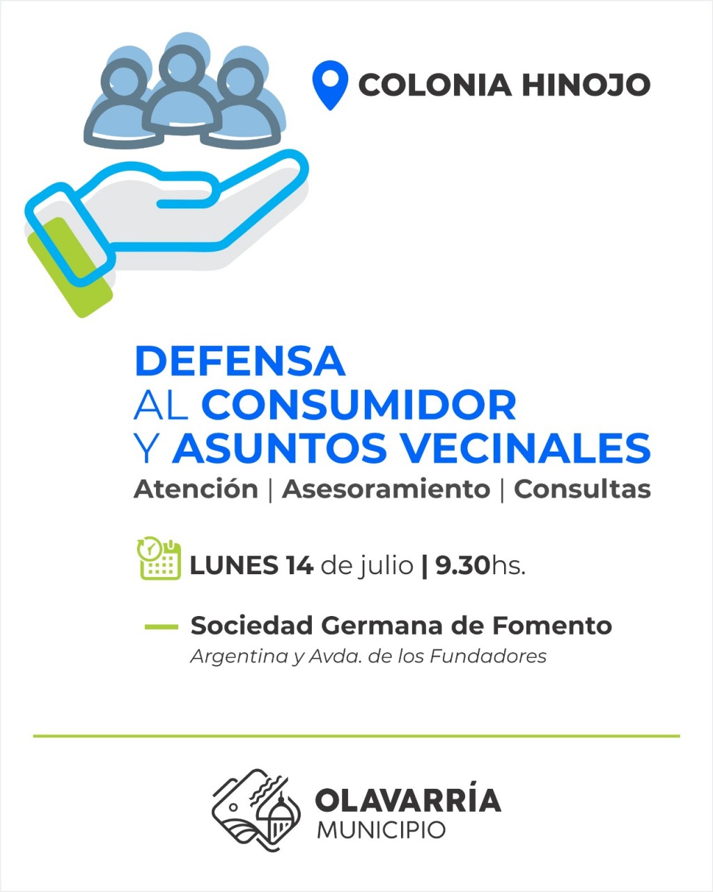 Se reprogramó la atención de Defensa al Consumidor en localidades