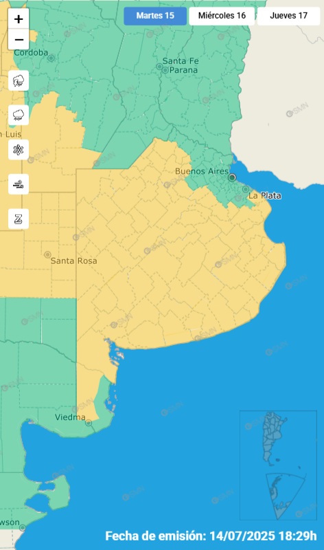 Alerta amarilla por tormentas para Olavarría y la zona