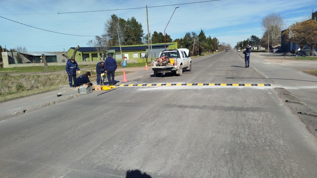 Culminaron los trabajos en materia de seguridad vial sobre la Avenida Emiliozzi 