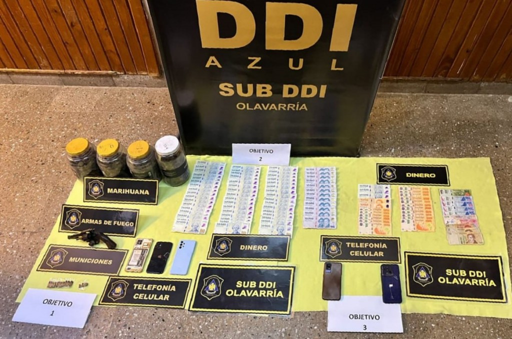 Un detenido por robo y privación ilegítima, luego de tres allanamientos