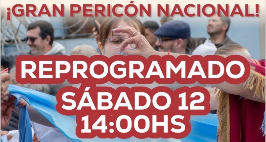 Se suspendió el “Gran Pericón Nacional”