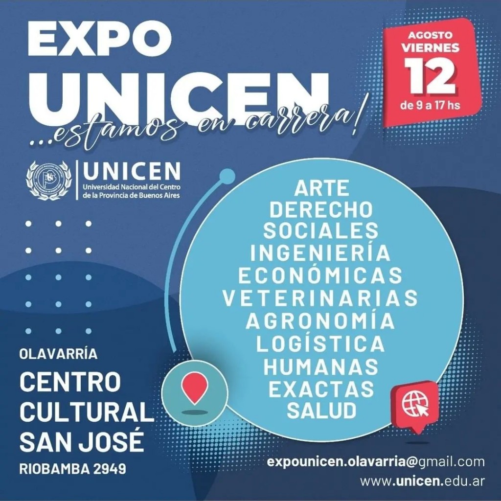 Charlas y talleres confirmados para la Expo UNICEN Olavarría