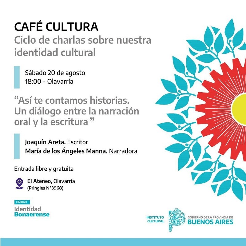 Ciclo Café Cultura: ‘Así te contamos historias. Un diálogo entre la narración oral y la escritura’