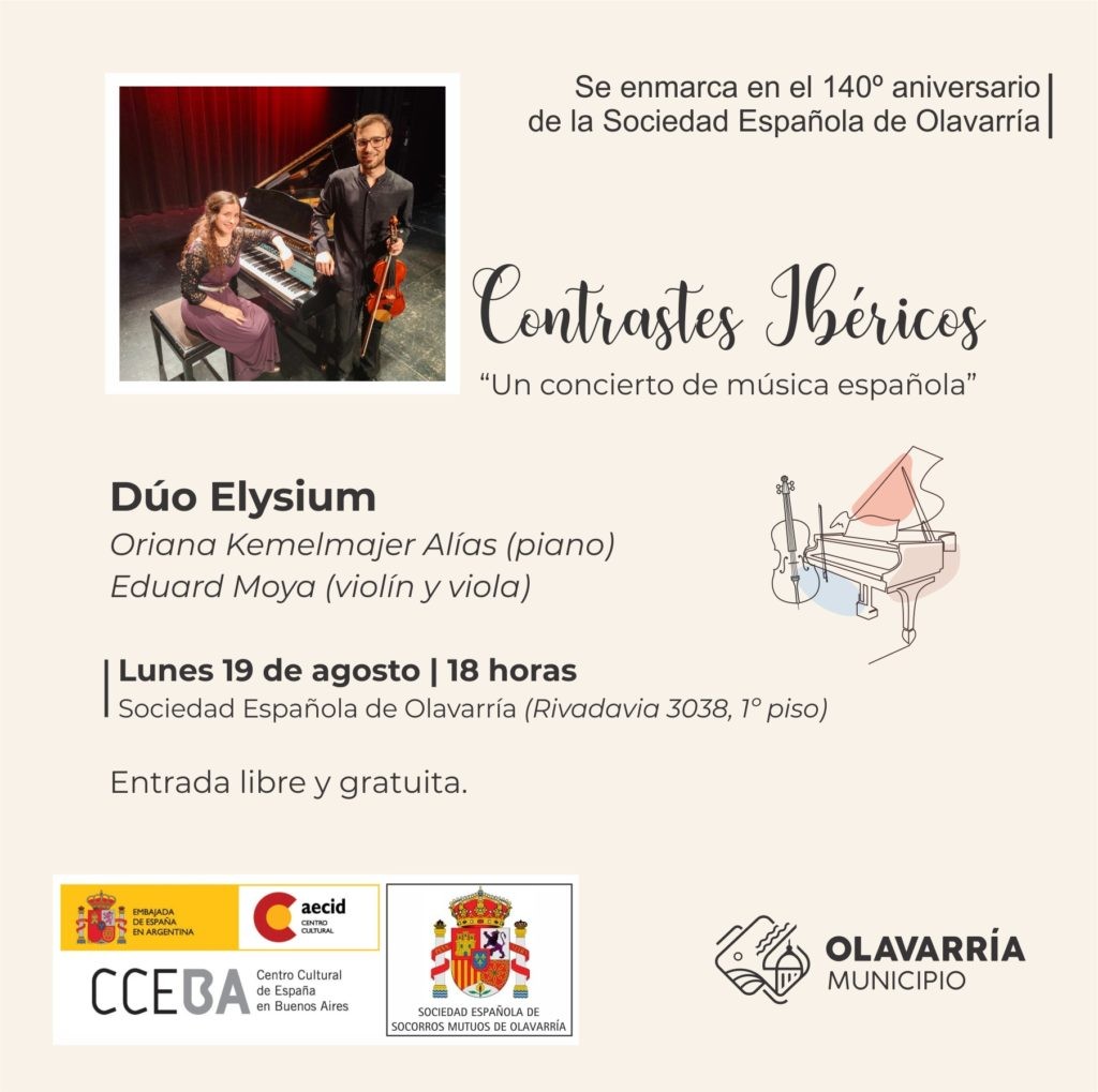 Concierto por el 140° aniversario de la Sociedad Española de Olavarría