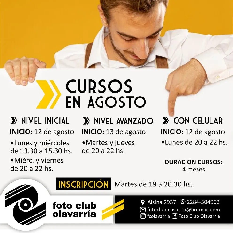 Inician los cursos del Foto Club Olavarría