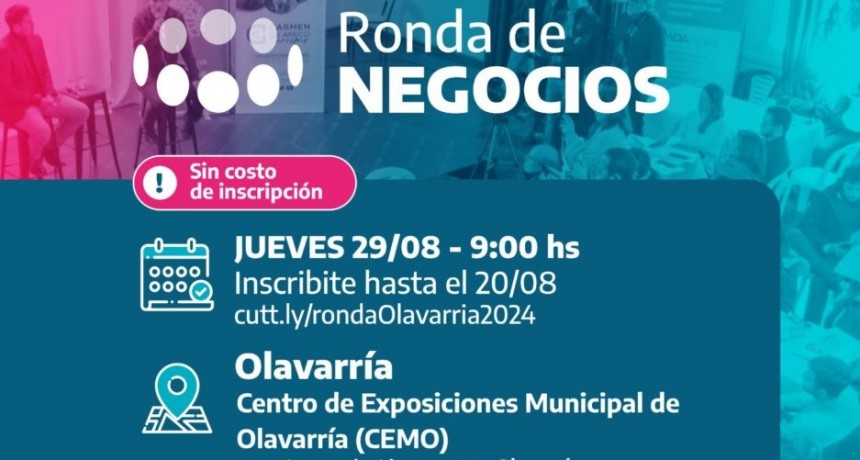 El Municipio invita a participar de la ‘Ronda de Negocios Olavarría 2024’