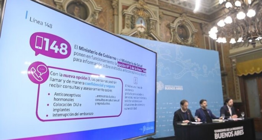 La línea 148 sumó opción sobre salud sexual y aborto