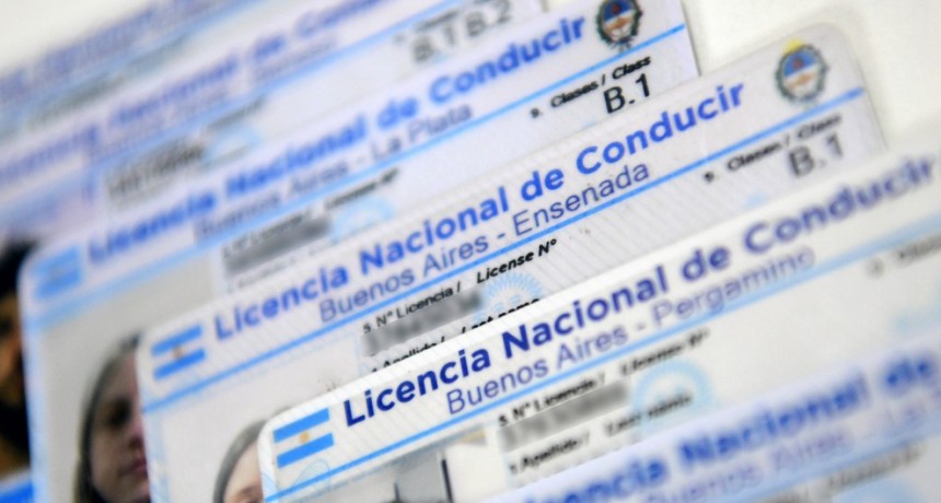 Licencias: En la Provincia se podrá circular con la digital y la Constancia de Trámite Aprobada