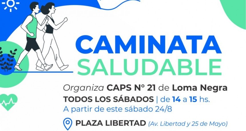 Modificación horaria en el ciclo de caminatas saludables 