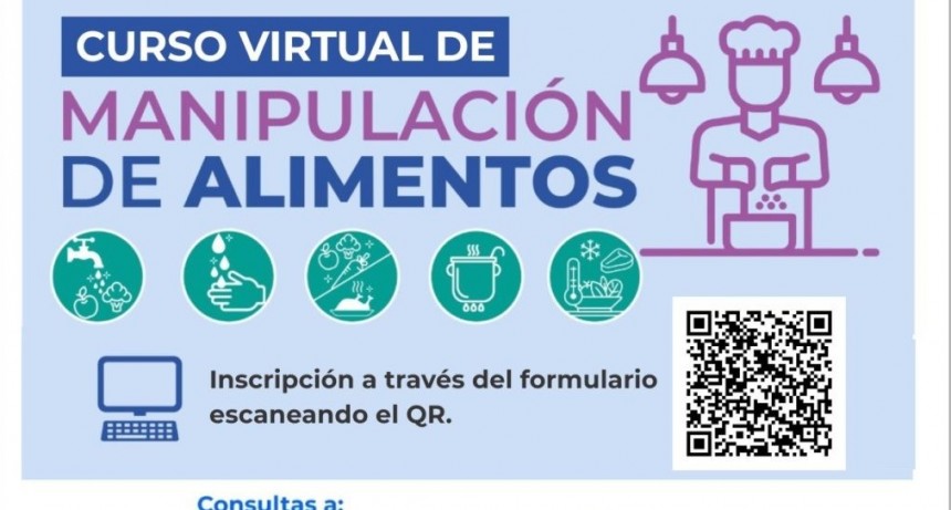 Últimos días para anotarse al Curso de Manipulación de alimentos