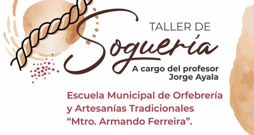 Taller de Soguería en la Escuela Municipal de Orfebrería y Artesanías