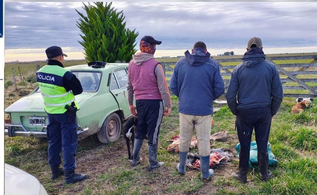 Ocho personas fueron infraccionadas por caza ilegal en dos campos de Espigas 