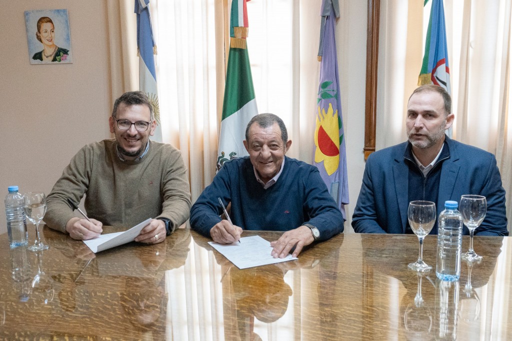 Benito Juárez firmó un convenio con el Banco de la Provincia de Buenos Aires