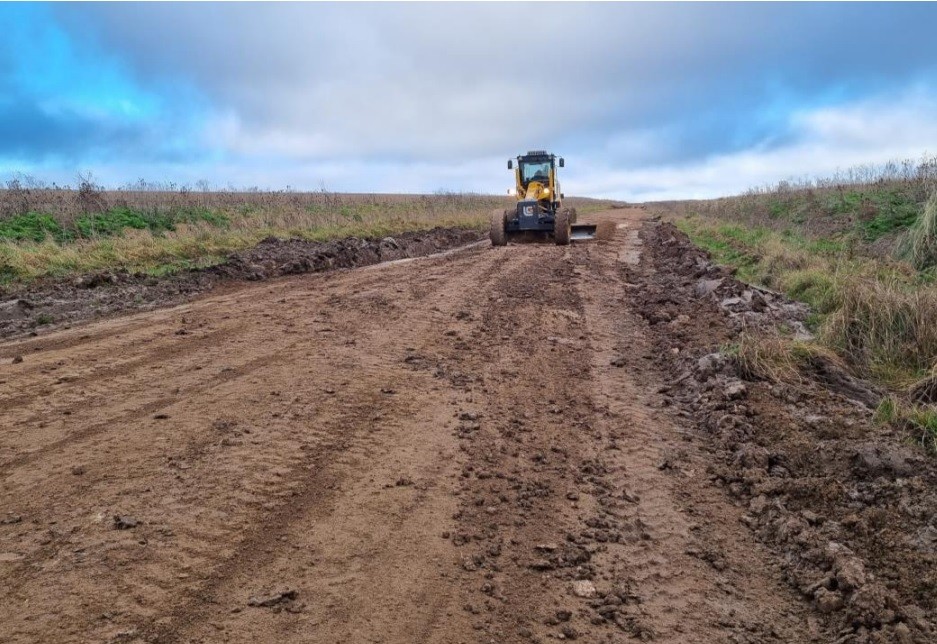 Por las lluvias, reprograman tareas en caminos rurales de Olavarría