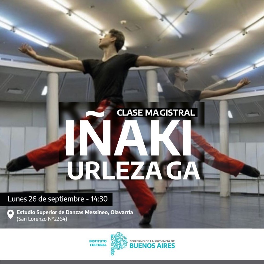 Iñaki Urlezaga dará una clase magistral gratuita de danza en Olavarría