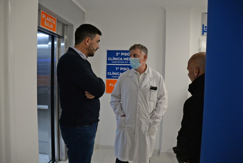 Ezequiel Galli visitó el nuevo Pabellón del Hospital Municipal