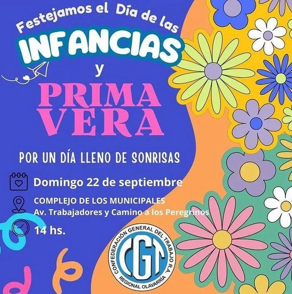 La CGT festeja el Día de la Primavera y de las Infancias