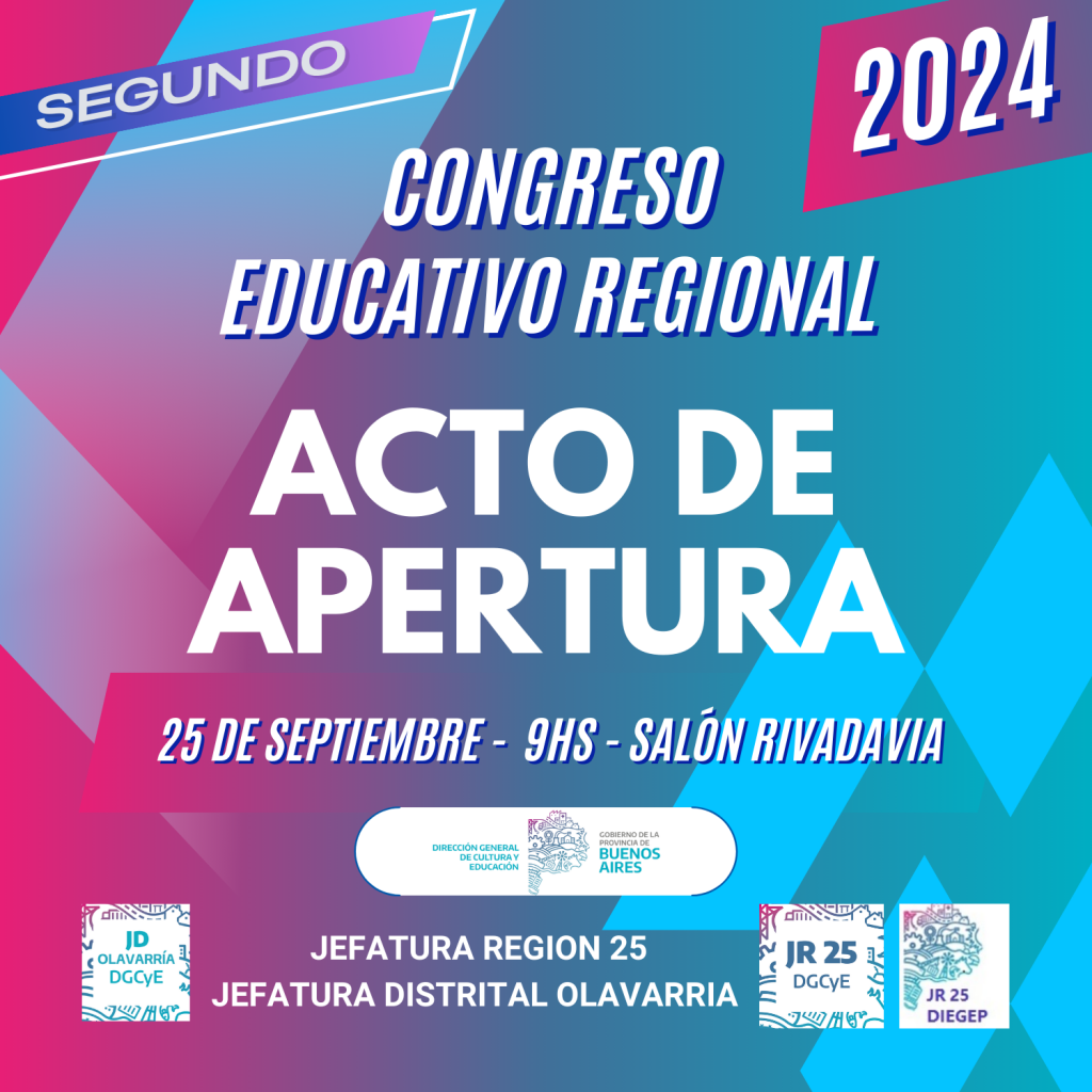 Segundo Congreso Regional de Educación el próximo miércoles