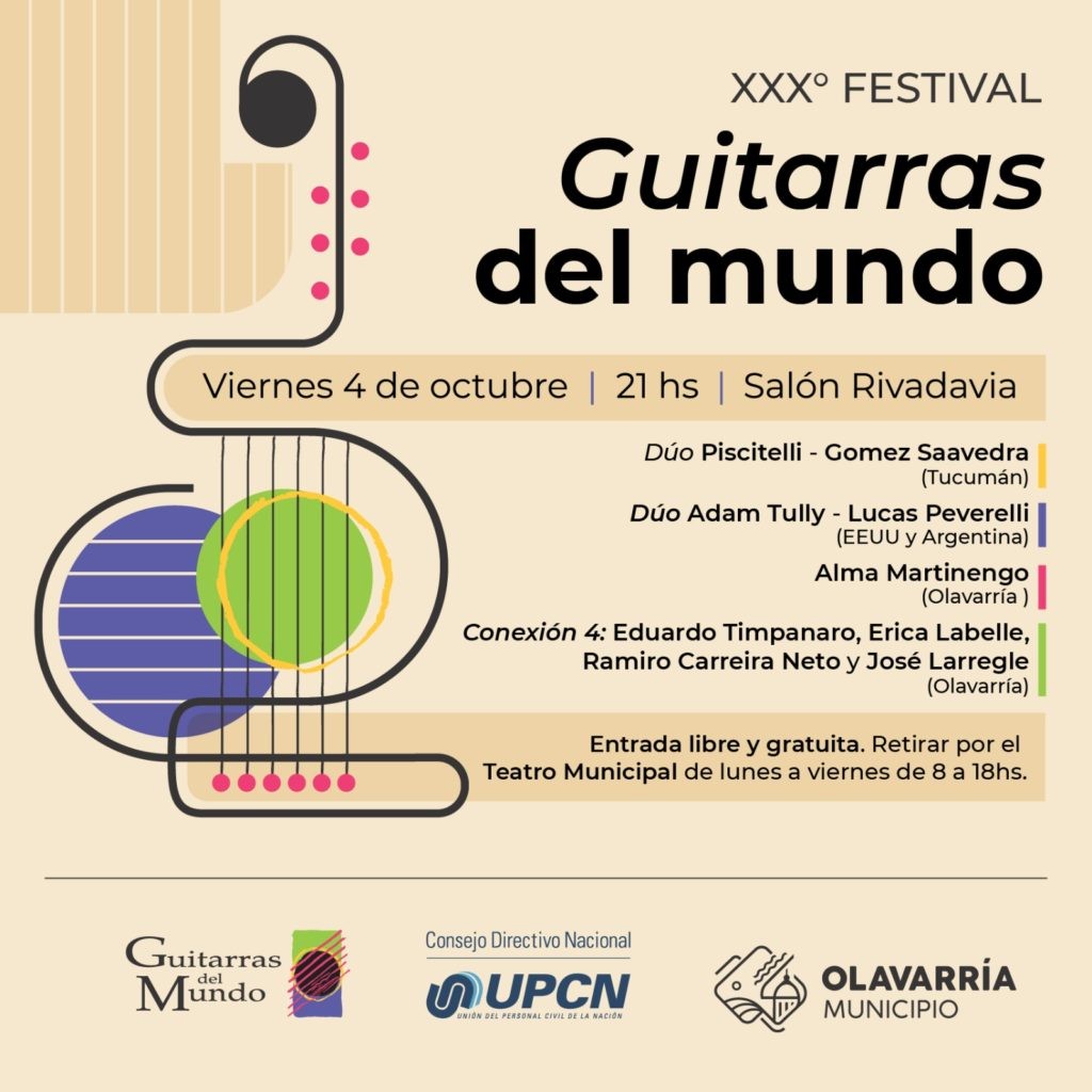 Se viene el XXXº Festival “Guitarras del Mundo”