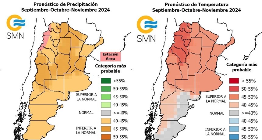 Primavera: según el SMN, en general, será más cálida y con menos precipitaciones a lo habitual