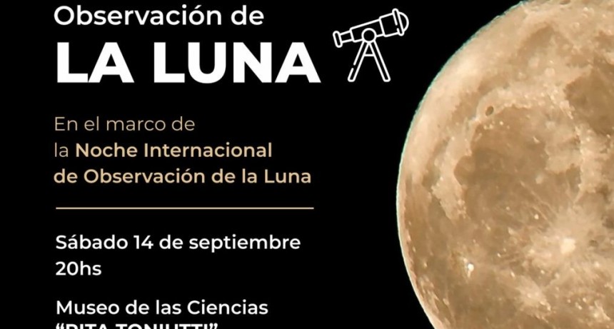 Jornada de observación de la luna en el Museo Municipal de las Ciencias «Ing. Rita Toniutti»