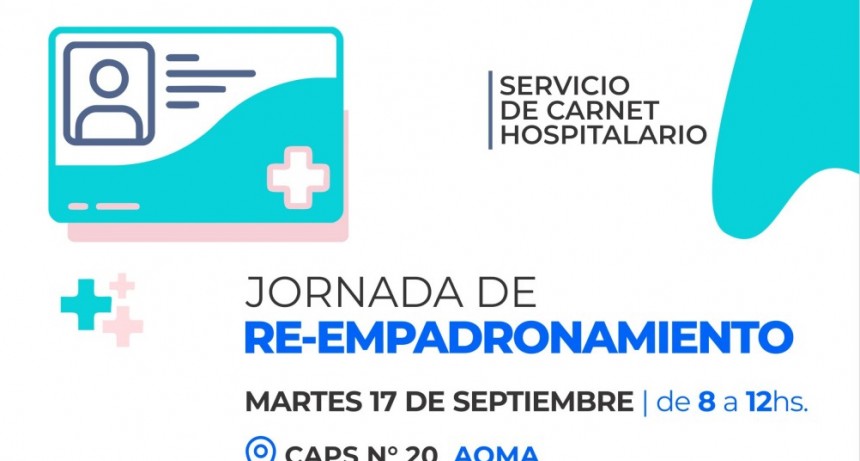 Modificaciones en el cronograma de re – empadronamiento del mes de septiembre