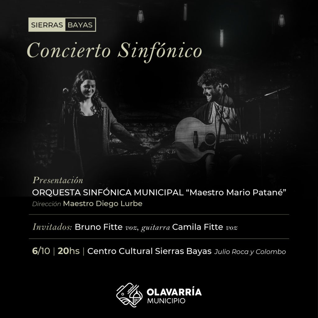 Este domingo la Orquesta Sinfónica Municipal se presentará en el Centro Cultural de Sierras Bayas