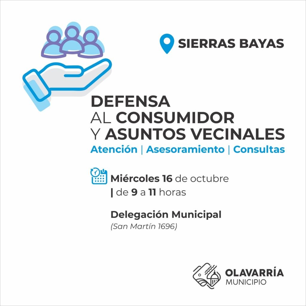 Defensa al Consumidor continuará con su atención en Sierras Bayas