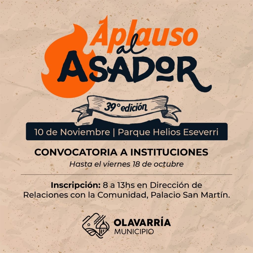 El Municipio convoca a instituciones para participar del “Aplauso al Asador”