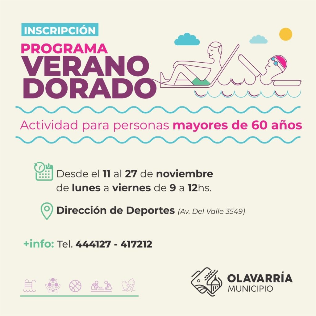 El próximo 11 de noviembre abre la inscripción para una nueva temporada de Verano Dorado