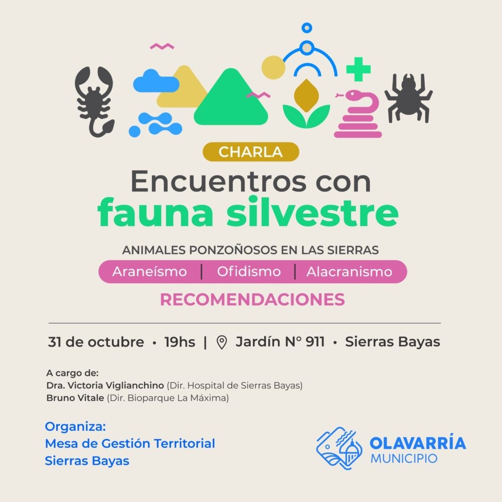 Charla «Encuentros con fauna silvestre» en Sierras Bayas