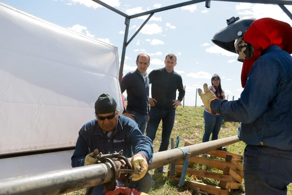 Bolívar: avanza la obra que proveerá de gas a Pirovano