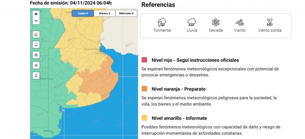 Extienden alerta amarillo para la mañana del lunes