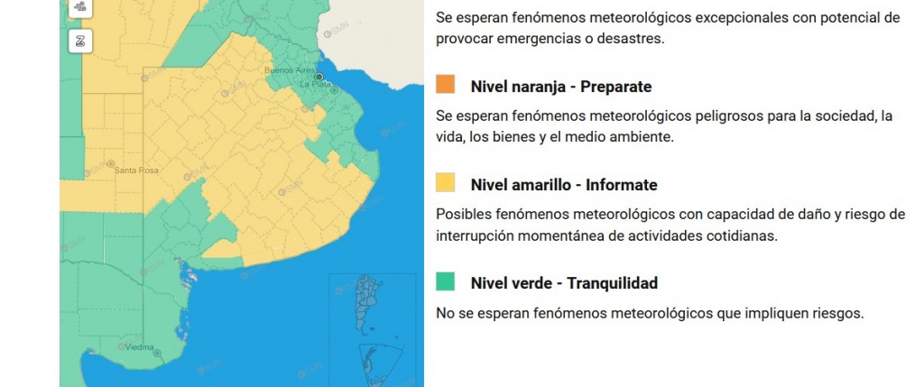 Extienden alerta amarillo por tormentas para la tarde del domingo