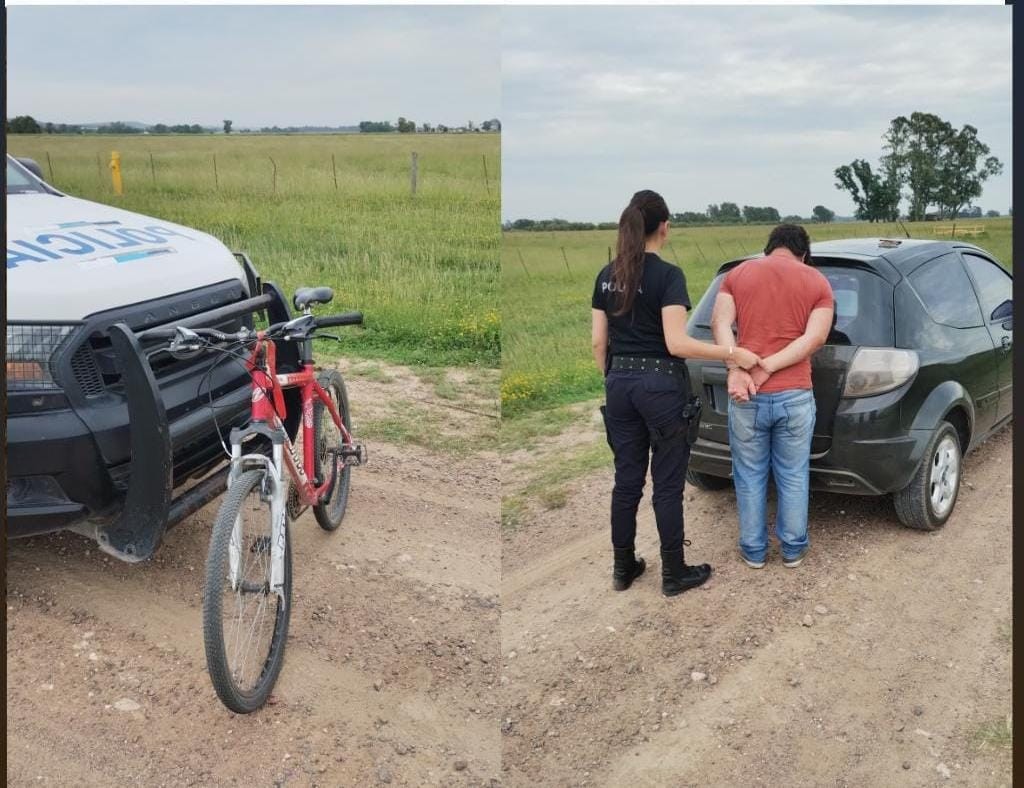 Atraparon a un hombre luego de robar una bicicleta