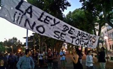 En Olavarría hubo manifestación por la Ley de Medios