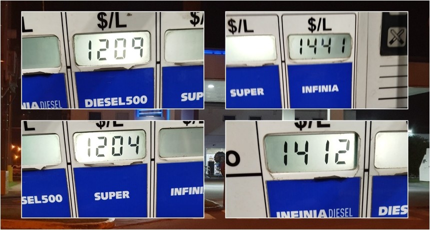 Los combutibles aumentaron este domingo 1