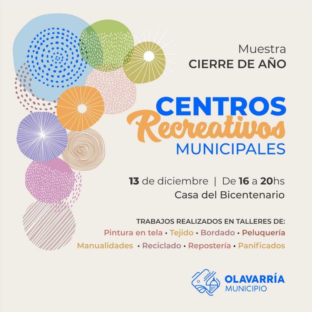 Se viene la Muestra Anual de Centros Recreativos Municipales