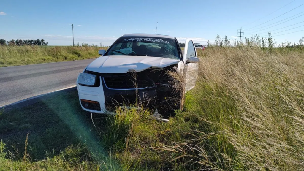 Bolívar: Siniestro vial en Ruta 65 dejó un fallecido y cinco heridos