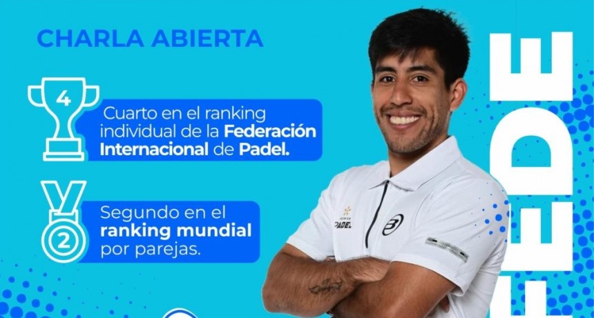 El Municipio invita a participar de una charla abierta con Federico Chingotto