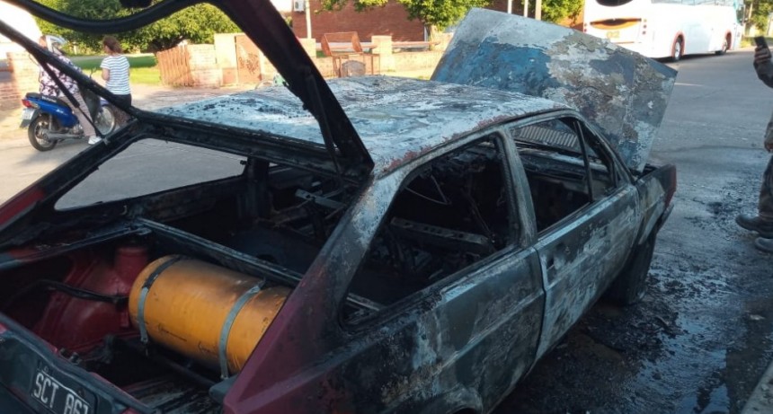 Pérdidas totales en el incendio de un auto